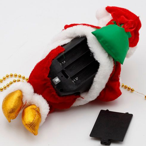 (🎉 Promozione di Natale Anticipata - 50% DI SCONTO 🎄) Babbo Natale Musicale con Corda Arrampicante