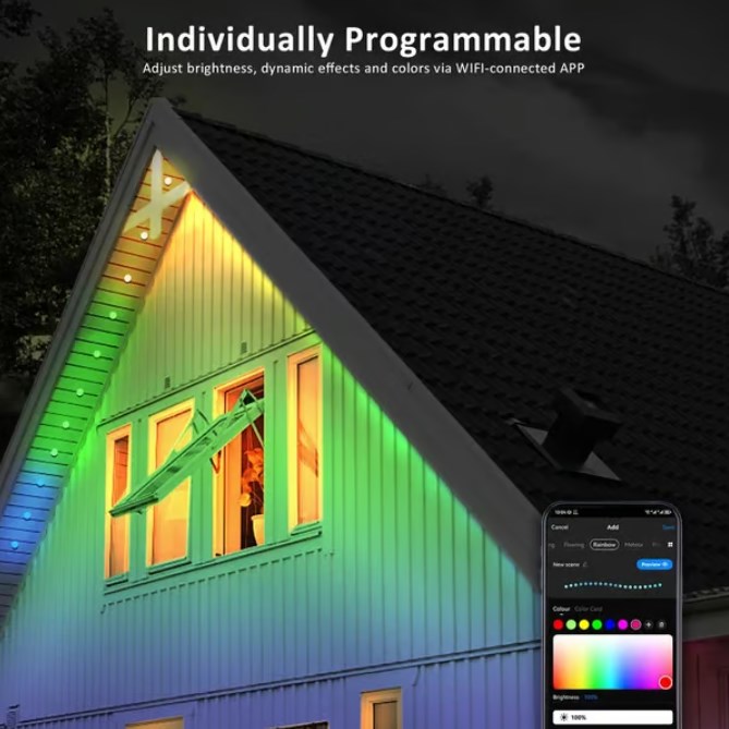 ⏰ Ultimo giorno di saldi! 🌈 Illuminazione LED da esterno intelligente e multicolore