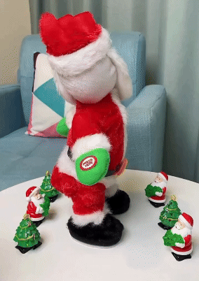 (🎉 Promozione di Natale Anticipata - 50% DI SCONTO 🎄) Babbo Natale Musicale con Corda Arrampicante