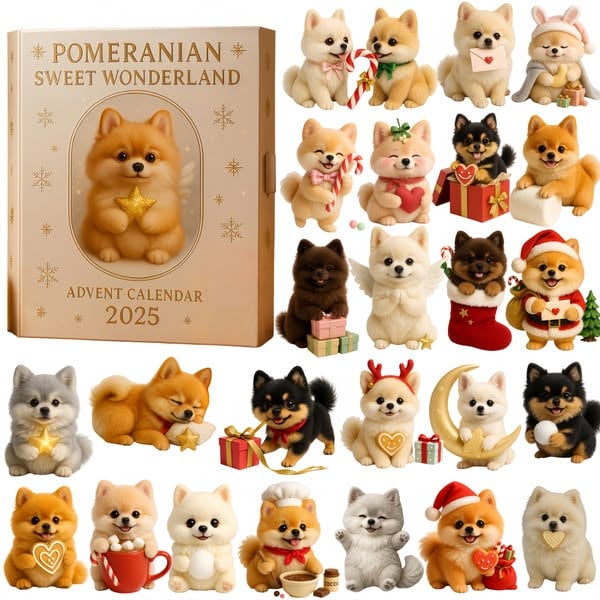 Calendario dell'Avvento Pomeranian Sweet Wonderland 2025
