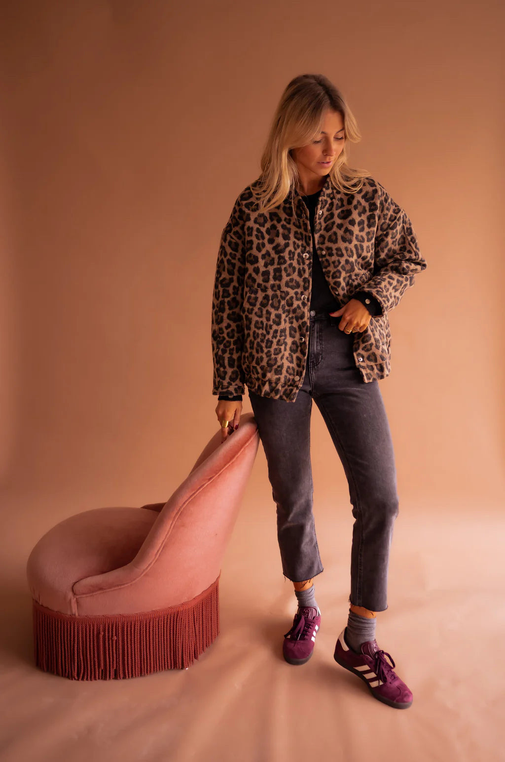 LEONA™ | The leopard print bomber jacket