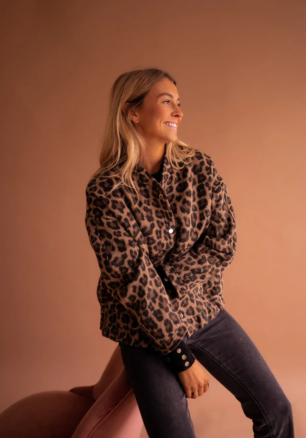 LEONA™ | The leopard print bomber jacket