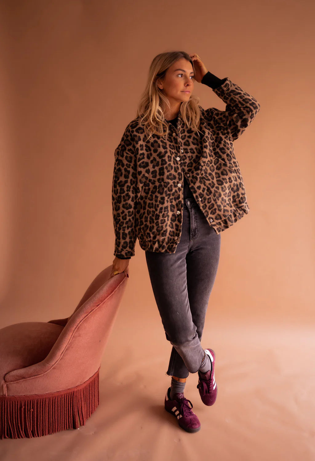 LEONA™ | The leopard print bomber jacket