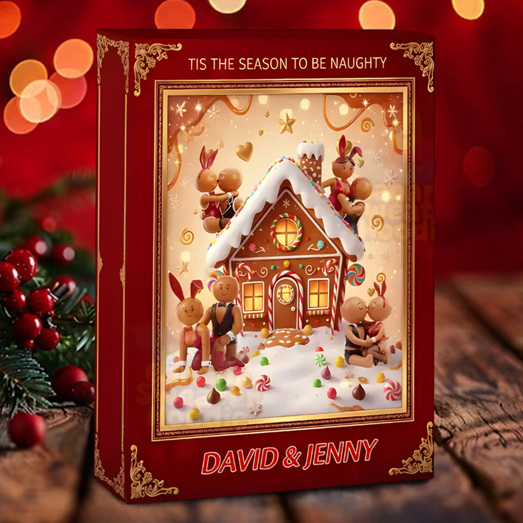 Calendario dell’Avvento 2025 Omini di Pan di Zenzero – 24 Giorni Birichini per Coppie 🎄