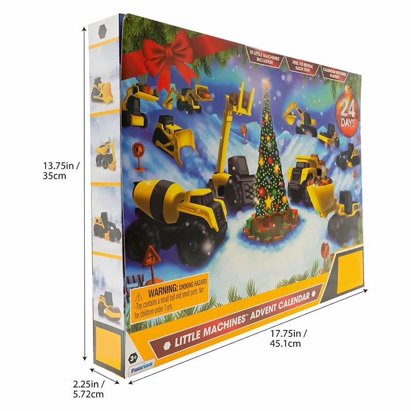 Calendario dell’Avvento da 24 giorni con camion da costruzione natalizio!